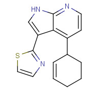 1046791-46-1 2-(4-cyclohex-2-en-1-yl-1H-pyrrolo[2,3-b]pyridin-3-yl)-1,3-thiazole chemical structure