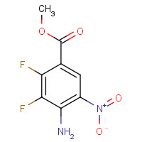 284030-58-6 methyl 4-amino-2,3-difluoro-5-nitrobenzoate chemical structure