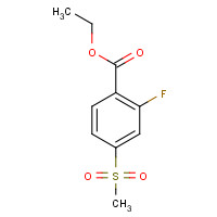 1354940-65-0 ethyl 2-fluoro-4-methylsulfonylbenzoate chemical structure