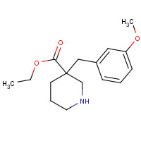 170843-53-5 ethyl 3-[(3-methoxyphenyl)methyl]piperidine-3-carboxylate chemical structure