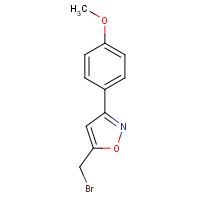 196877-76-6 5-(bromomethyl)-3-(4-methoxyphenyl)-1,2-oxazole chemical structure
