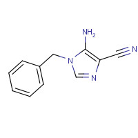 60598-48-3 5-amino-1-benzylimidazole-4-carbonitrile chemical structure