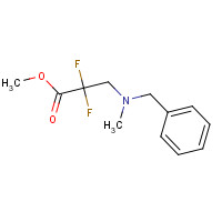 1158721-56-2 methyl 3-[benzyl(methyl)amino]-2,2-difluoropropanoate chemical structure