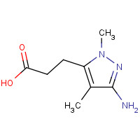 1453213-27-8 3-(5-amino-2,4-dimethylpyrazol-3-yl)propanoic acid chemical structure