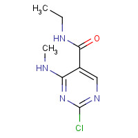 39714-32-4 2-chloro-N-ethyl-4-(methylamino)pyrimidine-5-carboxamide chemical structure