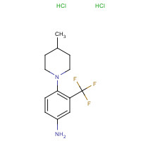 1189494-84-5 4-(4-methylpiperidin-1-yl)-3-(trifluoromethyl)aniline;dihydrochloride chemical structure