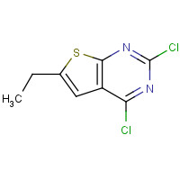 87478-74-8 2,4-dichloro-6-ethylthieno[2,3-d]pyrimidine chemical structure