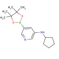 1509931-85-4 N-cyclopentyl-5-(4,4,5,5-tetramethyl-1,3,2-dioxaborolan-2-yl)pyridin-3-amine chemical structure