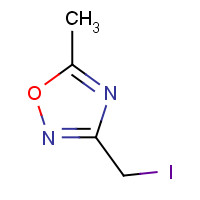 1343506-71-7 3-(iodomethyl)-5-methyl-1,2,4-oxadiazole chemical structure