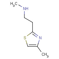642929-37-1 N-methyl-2-(4-methyl-1,3-thiazol-2-yl)ethanamine chemical structure