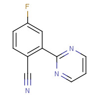 1293285-86-5 4-fluoro-2-pyrimidin-2-ylbenzonitrile chemical structure