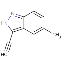 1383705-73-4 3-ethynyl-5-methyl-2H-indazole chemical structure