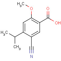 213598-22-2 5-cyano-2-methoxy-4-propan-2-ylbenzoic acid chemical structure
