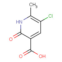 117449-75-9 5-chloro-6-methyl-2-oxo-1H-pyridine-3-carboxylic acid chemical structure
