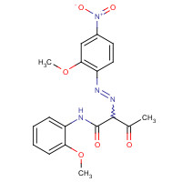 6358-31-2 2-[(2-methoxy-4-nitrophenyl)diazenyl]-N-(2-methoxyphenyl)-3-oxobutanamide chemical structure