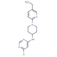 1251940-88-1 6-chloro-N-[1-(5-ethylpyridin-2-yl)piperidin-4-yl]pyrimidin-4-amine chemical structure