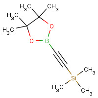 159087-46-4 trimethyl-[2-(4,4,5,5-tetramethyl-1,3,2-dioxaborolan-2-yl)ethynyl]silane chemical structure