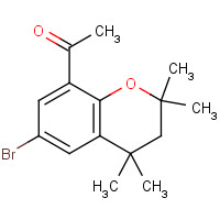 345964-59-2 1-(6-bromo-2,2,4,4-tetramethyl-3H-chromen-8-yl)ethanone chemical structure
