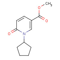 939410-23-8 methyl 1-cyclopentyl-6-oxopyridine-3-carboxylate chemical structure