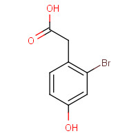 88491-44-5 2-(2-bromo-4-hydroxyphenyl)acetic acid chemical structure