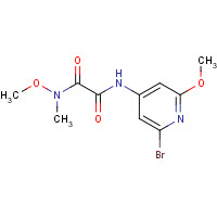1433905-08-8 N-(2-bromo-6-methoxypyridin-4-yl)-N'-methoxy-N'-methyloxamide chemical structure