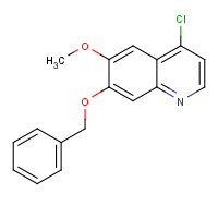 286371-49-1 4-chloro-6-methoxy-7-phenylmethoxyquinoline chemical structure