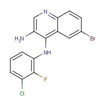 1153458-08-2 6-bromo-4-N-(3-chloro-2-fluorophenyl)quinoline-3,4-diamine chemical structure