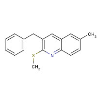 918518-95-3 3-benzyl-6-methyl-2-methylsulfanylquinoline chemical structure