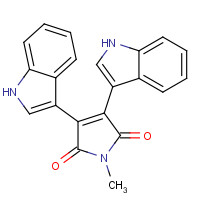 113963-68-1 3,4-bis(1H-indol-3-yl)-1-methylpyrrole-2,5-dione chemical structure