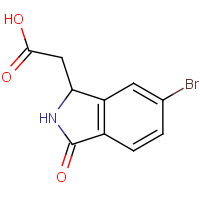121199-17-5 2-(6-bromo-3-oxo-1,2-dihydroisoindol-1-yl)acetic acid chemical structure