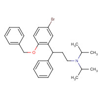 156755-27-0 3-(5-bromo-2-phenylmethoxyphenyl)-3-phenyl-N,N-di(propan-2-yl)propan-1-amine chemical structure
