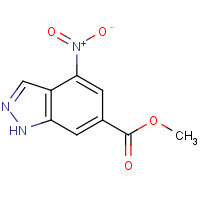 72922-61-3 methyl 4-nitro-1H-indazole-6-carboxylate chemical structure