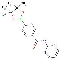 1419221-34-3 N-pyrimidin-2-yl-4-(4,4,5,5-tetramethyl-1,3,2-dioxaborolan-2-yl)benzamide chemical structure