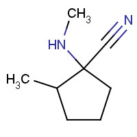 1453267-60-1 2-methyl-1-(methylamino)cyclopentane-1-carbonitrile chemical structure