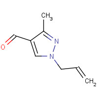 899709-47-8 3-methyl-1-prop-2-enylpyrazole-4-carbaldehyde chemical structure