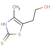 1124-01-2 5-(2-hydroxyethyl)-4-methyl-3H-1,3-thiazole-2-thione chemical structure