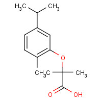 1293134-98-1 2-methyl-2-(2-methyl-5-propan-2-ylphenoxy)propanoic acid chemical structure