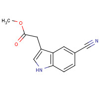 202124-86-5 methyl 2-(5-cyano-1H-indol-3-yl)acetate chemical structure