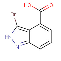 1363382-97-1 3-bromo-2H-indazole-4-carboxylic acid chemical structure