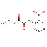 24334-18-7 ethyl 3-(3-nitropyridin-4-yl)-2-oxopropanoate chemical structure