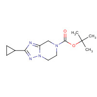 681249-79-6 tert-butyl 2-cyclopropyl-6,8-dihydro-5H-[1,2,4]triazolo[1,5-a]pyrazine-7-carboxylate chemical structure