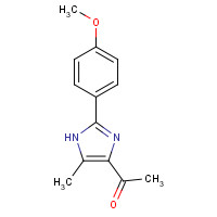 77335-89-8 1-[2-(4-methoxyphenyl)-5-methyl-1H-imidazol-4-yl]ethanone chemical structure