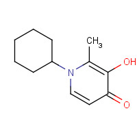 30652-23-4 1-cyclohexyl-3-hydroxy-2-methylpyridin-4-one chemical structure