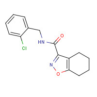 894589-14-1 N-[(2-chlorophenyl)methyl]-4,5,6,7-tetrahydro-1,2-benzoxazole-3-carboxamide chemical structure