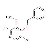 895134-14-2 5-bromo-3-methoxy-2-methyl-4-phenylmethoxypyridine chemical structure