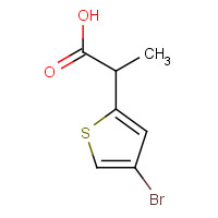 1195177-04-8 2-(4-bromothiophen-2-yl)propanoic acid chemical structure