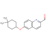 1544665-35-1 6-(4,4-dimethylcyclohexyl)oxyquinoline-2-carbaldehyde chemical structure