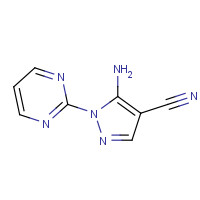 89978-00-7 5-amino-1-pyrimidin-2-ylpyrazole-4-carbonitrile chemical structure