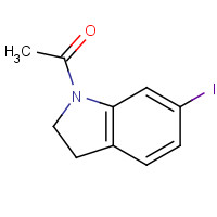 115666-43-8 1-(6-iodo-2,3-dihydroindol-1-yl)ethanone chemical structure