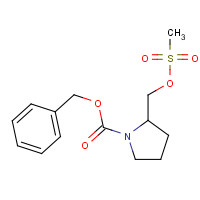 317830-92-5 benzyl 2-(methylsulfonyloxymethyl)pyrrolidine-1-carboxylate chemical structure